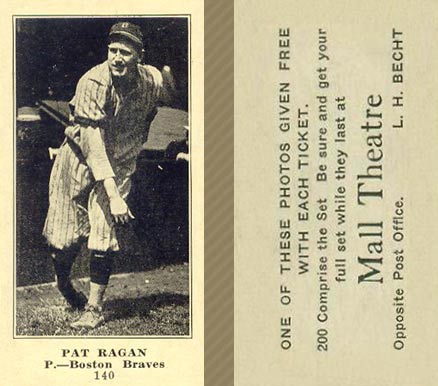 1916 Mall Theatre Pat Ragan #140 Baseball Card