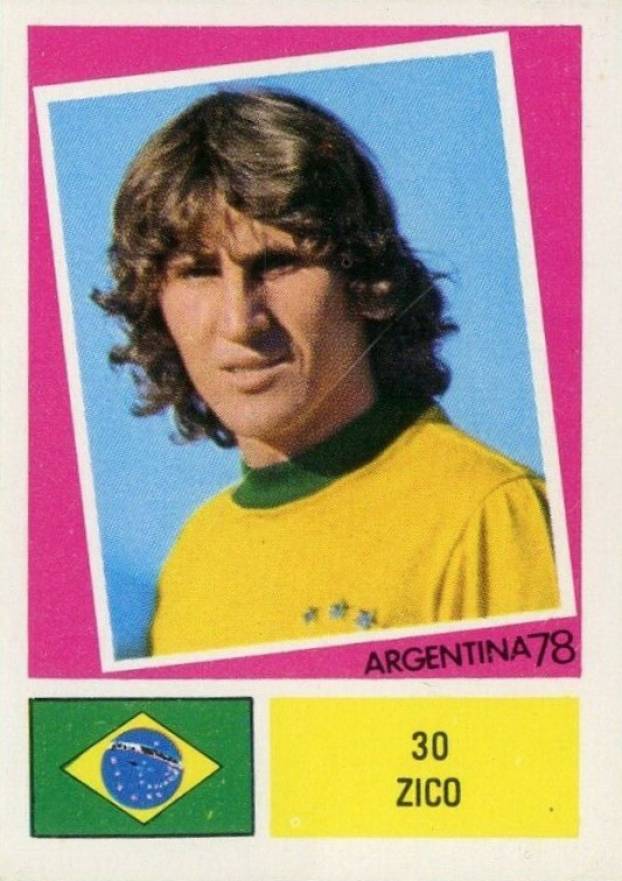 1978 FKS Publishers Ltd. Argentina 78 Zico #30 Soccer Card