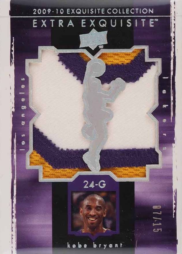 2009 UD Exquisite Collection Extra Exquisite Kobe Bryant #X-KB Basketball Card