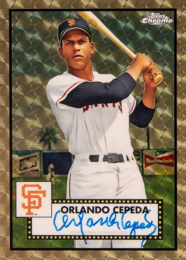 2021 Topps Chrome Platinum Anniversary Autographs Orlando Cepeda #OC Baseball Card