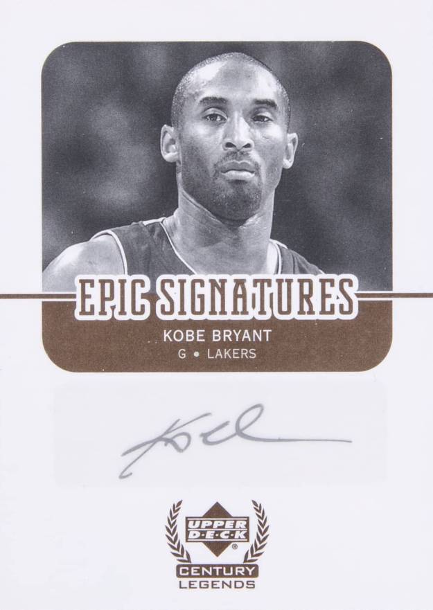 2008 Ultimate Collection Century Legends Epic Signatures Kobe Bryant #CL-KB Basketball Card