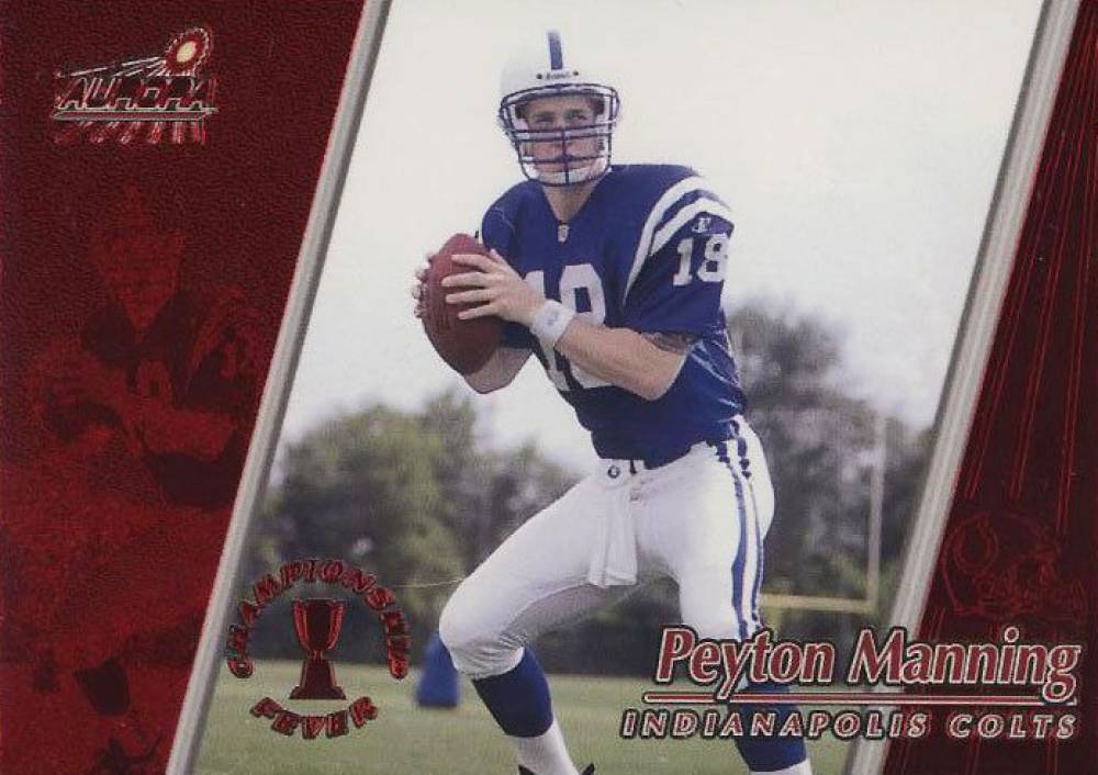 1998 Pacific Aurora Championship Fever Peyton Manning #22 Football Card