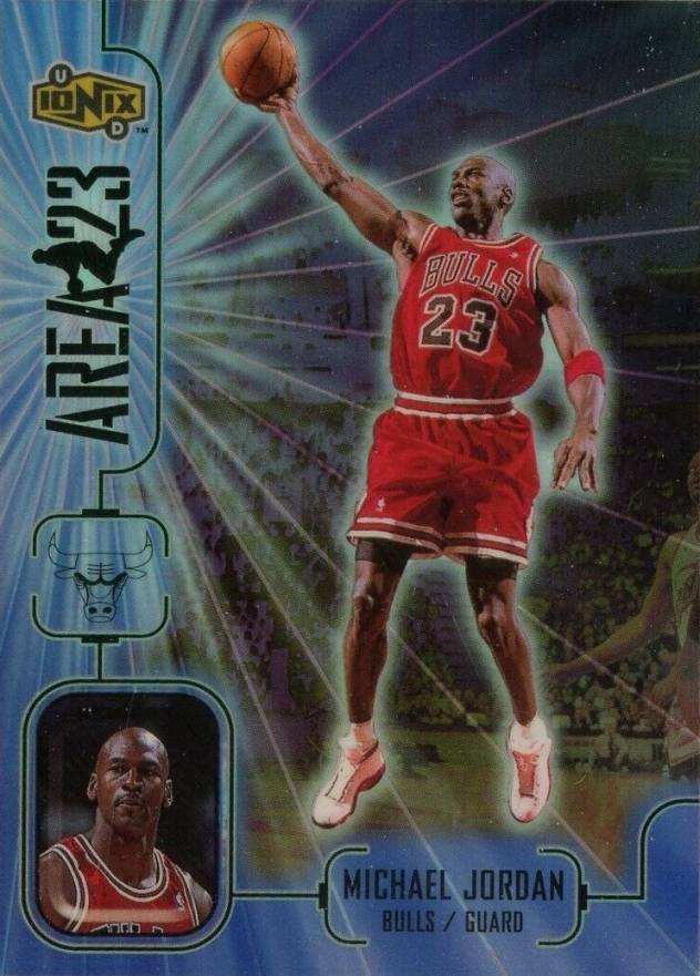 1998 Upper Deck Ionix Area 23 Michael Jordan #A9 Basketball Card