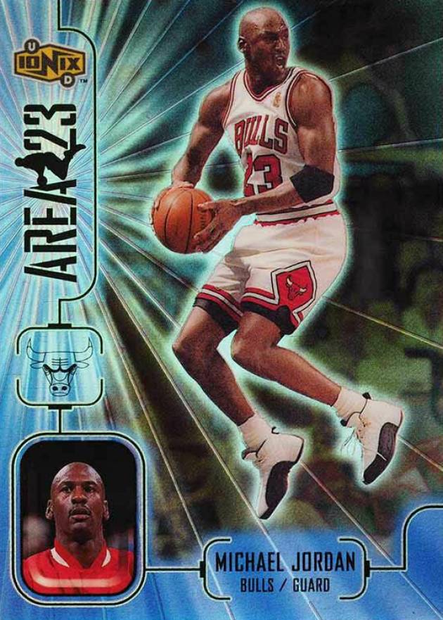 1998 Upper Deck Ionix Area 23 Michael Jordan #A6 Basketball Card