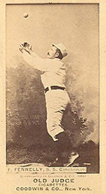 1887 Old Judge F. Fennelly, S.S. Cincinnati #156-4a Baseball Card