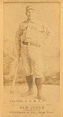 1887 Old Judge Foster, C.F. N.Y. #168-5a Baseball Card