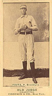 1887 Old Judge Foutz, P. Brooklyns #170-5a Baseball Card