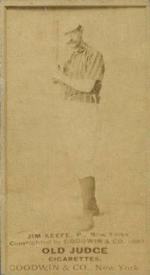 1887 Old Judge Jim Keefe, P., New Yorks #251-6b Baseball Card
