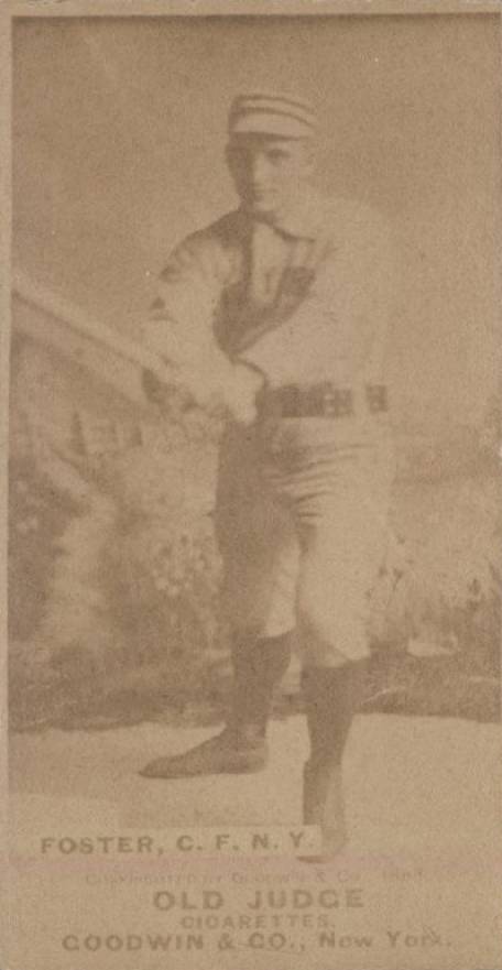 1887 Old Judge Foster, C.F. N.Y. #168-4a Baseball Card