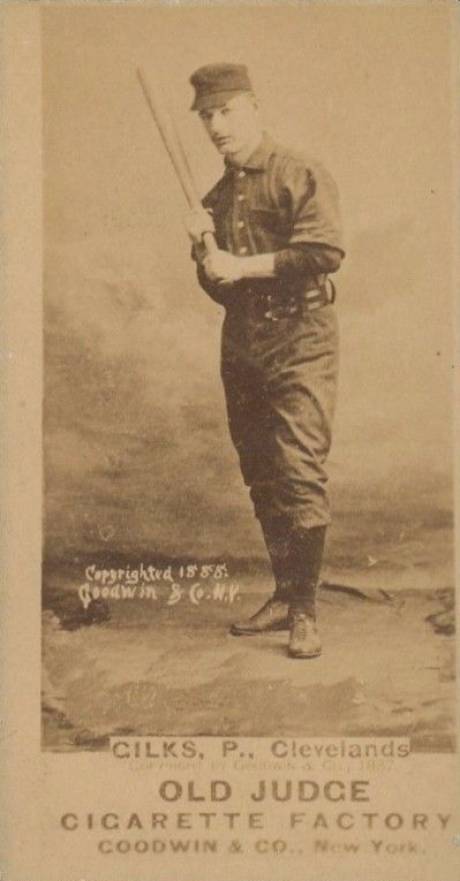1887 Old Judge Gilks, P., Clevelands #187-1a Baseball Card