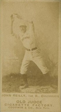 1887 Old Judge John Reilly, 1st B., Cincinnatis #381-2d Baseball Card