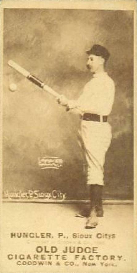 1887 Old Judge Hungler, P., Sioux Citys #241-5a Baseball Card