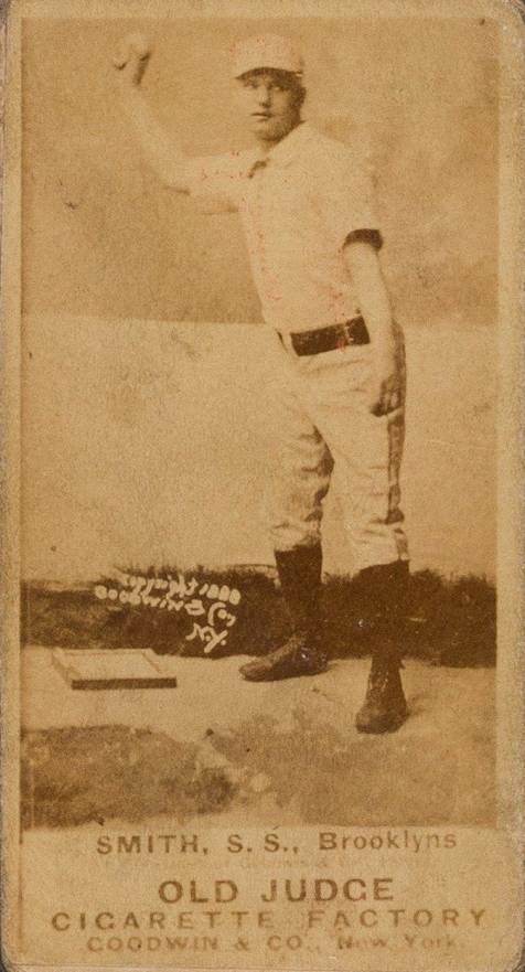 1887 Old Judge Smith, S.S. Brooklyns #425-5a Baseball Card