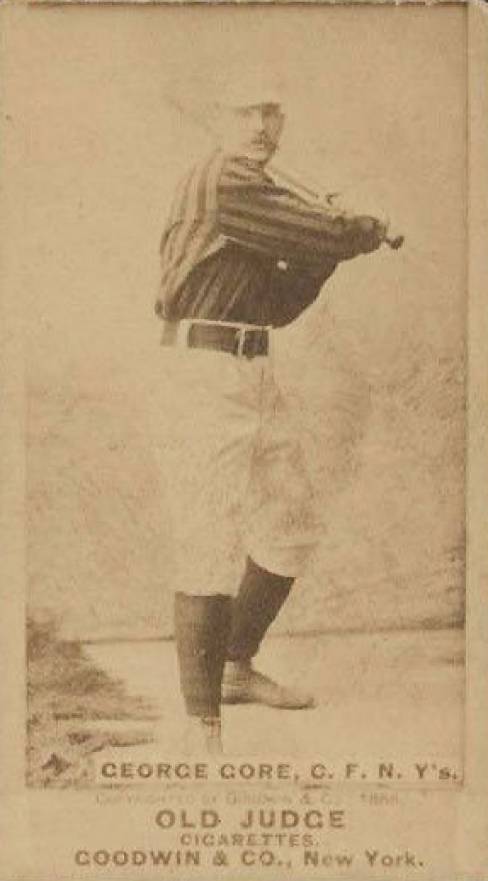 1887 Old Judge George Gore, C.F. N.Y's. #196-7a Baseball Card