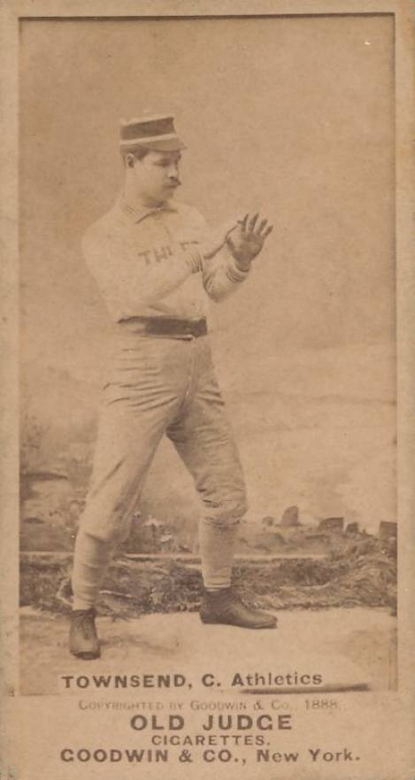 1887 Old Judge Townsend, C. Athletics #461-3a Baseball Card