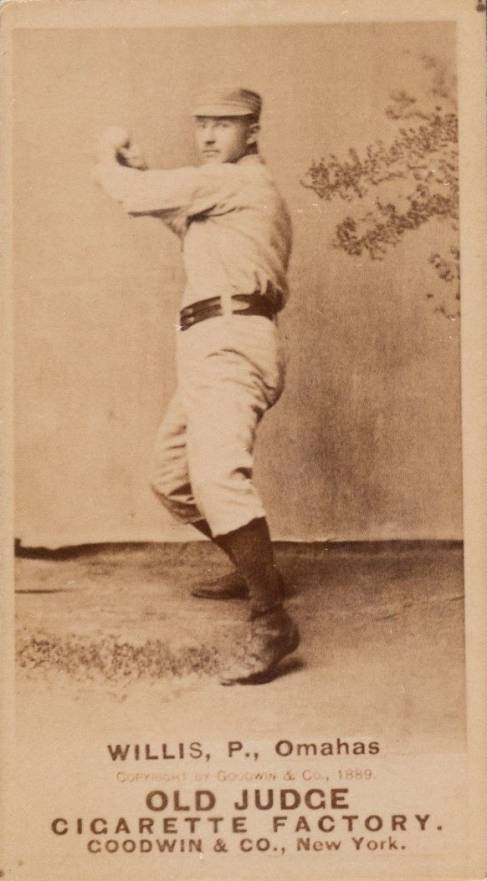 1887 Old Judge Willis, P., Omahas #503-3a Baseball Card
