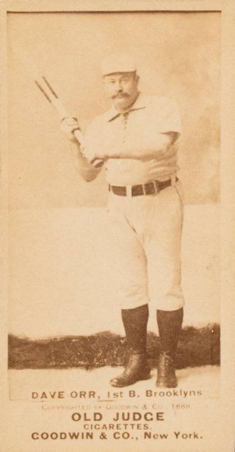 1887 Old Judge Dave Orr, 1st B. Brooklyns #360-6a Baseball Card