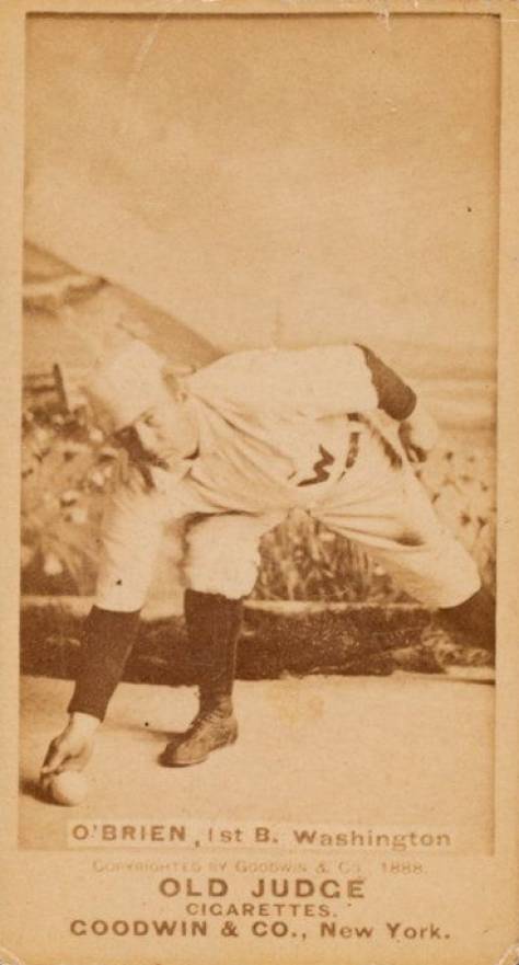 1887 Old Judge O'Brien, 1st B. Washington #350-5a Baseball Card