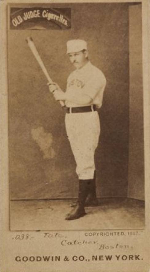 1887 Old Judge Tate, Catcher, Boston #452-2b Baseball Card
