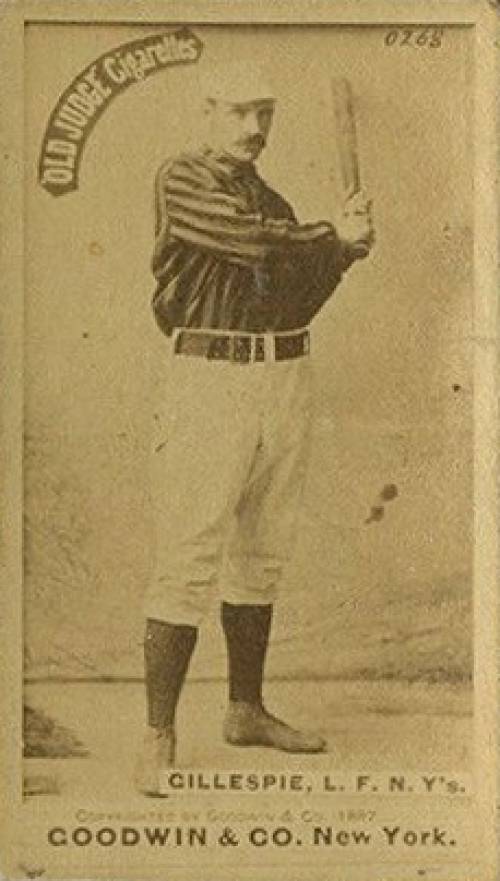1887 Old Judge Gillespie, L.F. N.Y's. #188-2a Baseball Card