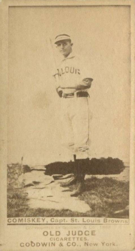1887 Old Judge Comiskey, Capt. St. Louis Browns #86-5a Baseball Card