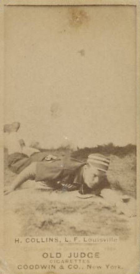 1887 Old Judge H. Collins, L.F. Louisville #85-5a Baseball Card