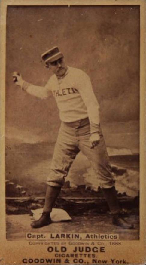 1887 Old Judge Capt. Larkin, Athletics #273-3a Baseball Card