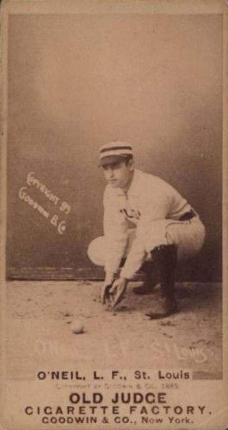 1887 Old Judge O'Neil, L.F., St. Louis #356-7a Baseball Card