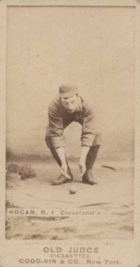 1887 Old Judge Hogan, R.F. Cleveland's #229-3a Baseball Card