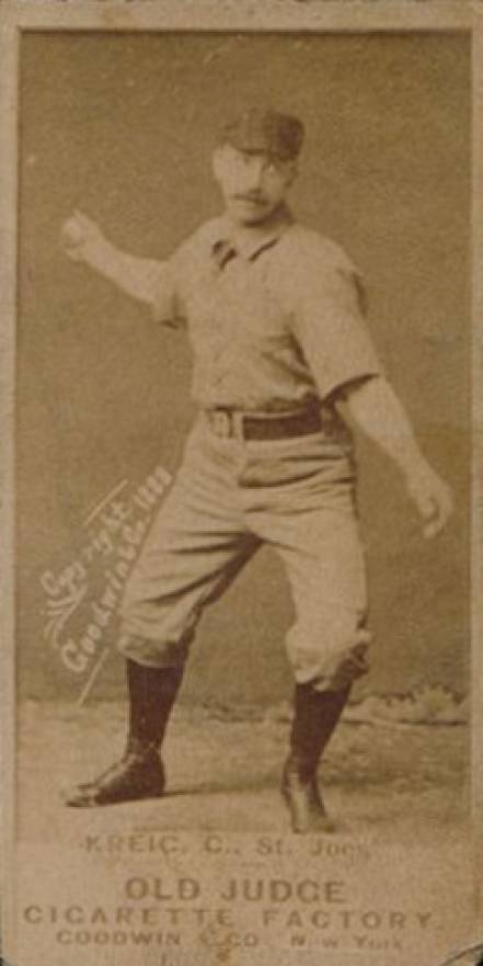 1887 Old Judge Kreig, C., St. Joes #269-6b Baseball Card