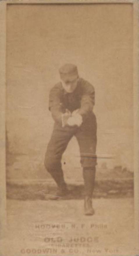 1887 Old Judge Hoover, R.F. Phila #233-3a Baseball Card