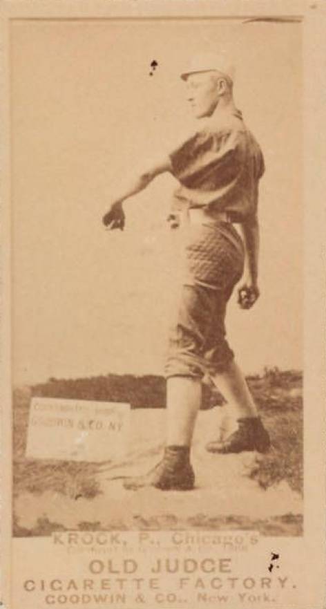 1887 Old Judge Krock, P., Chicago's #270-3c Baseball Card
