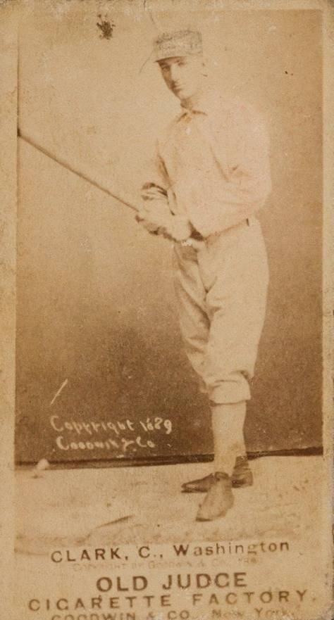 1887 Old Judge Clark, C., Washington #75-3a Baseball Card
