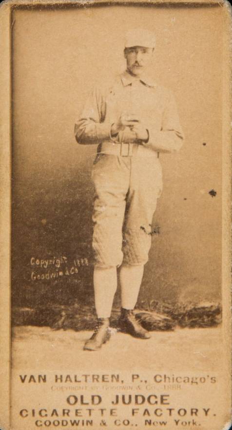 1887 Old Judge Van Haltren, P., Chicago's #471-3c Baseball Card