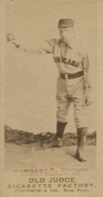 1887 Old Judge Gumbert, P. Chicagos #203-2b Baseball Card