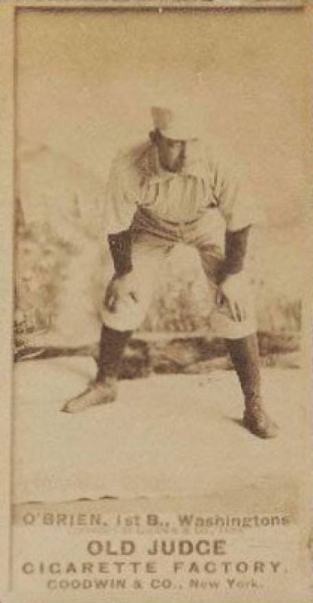 1887 Old Judge O'Brien, 1st B., Washingtons #350-3b Baseball Card