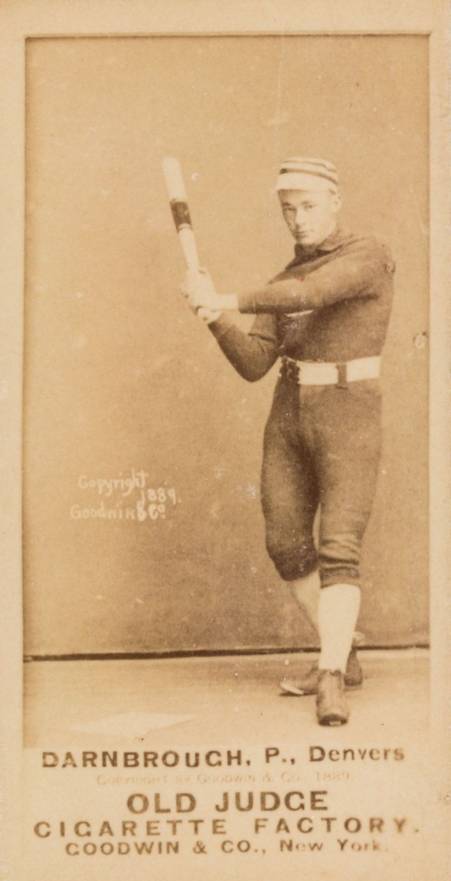 1887 Old Judge Darnbrough, P., Denvers #118-1b Baseball Card