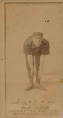 1887 Old Judge Curtis, R.F., St. Joes #106-1a Baseball Card