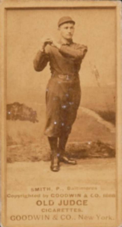 1887 Old Judge Smith, P., Baltimores #422-3a Baseball Card