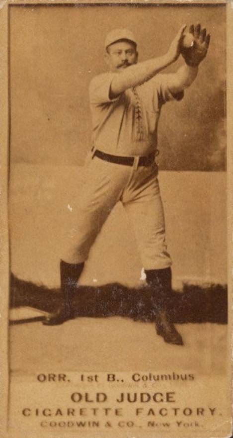 1887 Old Judge Orr, 1st B., Columbus #360-4b Baseball Card