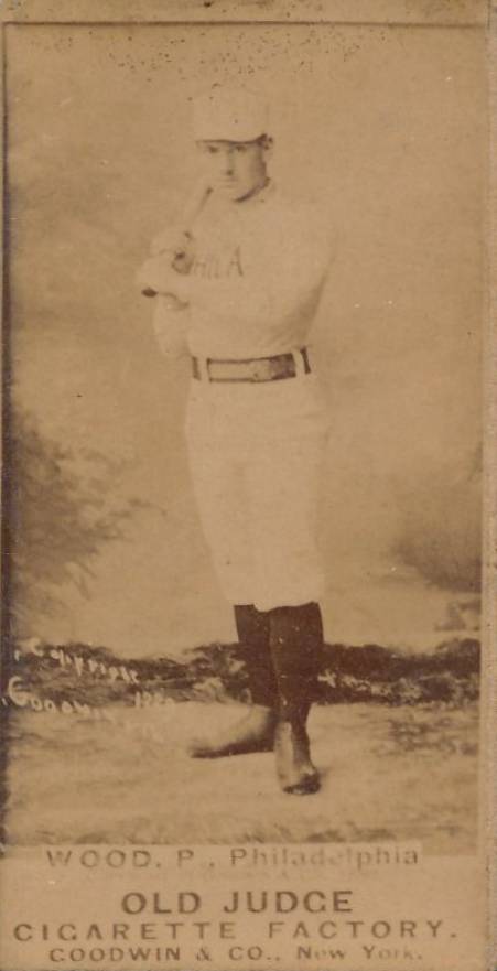 1887 Old Judge Wood, P. Philadelphia #509-1b Baseball Card