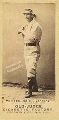 1887 Old Judge Pettee, 2d B., Londons #365-1a Baseball Card