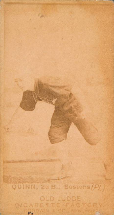 1887 Old Judge Quinn, 2nd B. Bostons (PL) #376-3a Baseball Card