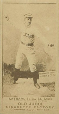 1887 Old Judge Latham, 3d B., St. Louis #274-6a Baseball Card