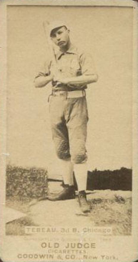 1887 Old Judge Tebeau, 3d B. Chicago #453-1a Baseball Card