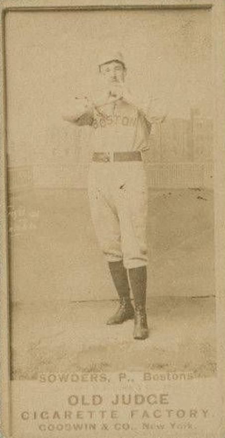 1887 Old Judge Sowders, P., Bostons #431-1b Baseball Card