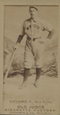 1887 Old Judge Titcomb, P. New Yorks #458-2b Baseball Card