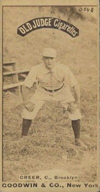 1887 Old Judge Greer, C., Brooklyn #199-4a Baseball Card