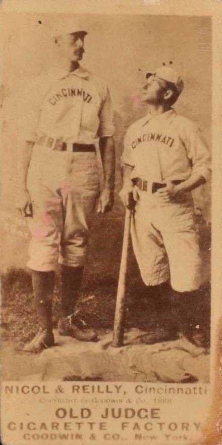 1887 Old Judge Nicol & Reilly, Cincinnatti #346-7a Baseball Card