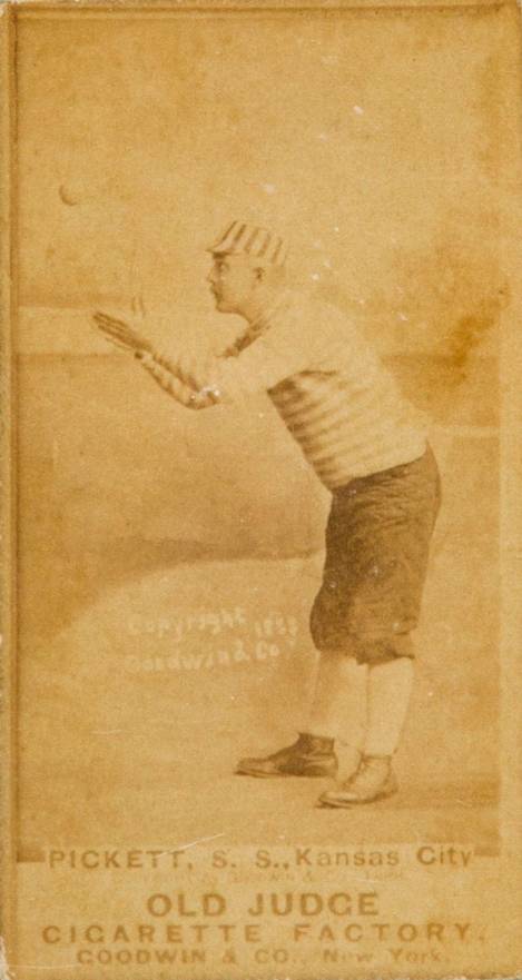 1887 Old Judge Pickett, S.S., Kansas City #369-3a Baseball Card